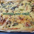 Quiche con espárragos y bacon