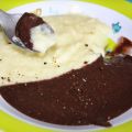 sopa bicolor / schwarz-weiss Suppe