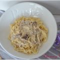 Tallarines frescos con Salsa de Setas