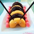 Tarta gusano de donuts