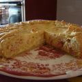 TARTA DE CEBOLLA, BACON Y QUESO