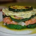 Milhojas de Calabacín y Salmón al Fourme[...]