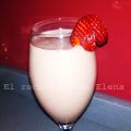 Batido de fresa y platano