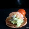 Guacamole, Langostino y Cherry en Pan frito,[...]