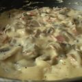 Champiñones con nata