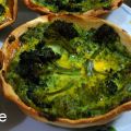 Mini tartas de brocoli o brecol