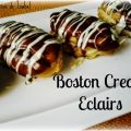 Boston Cream Eclairs