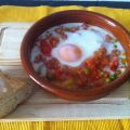 Huevos a la flamenca al vapor