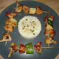 Brochetas pollo