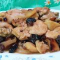 ¢¢ POLLO ANTAÑO CON MANZANAS Y CIRUELAS ¢¢