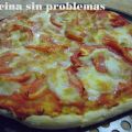 Pizza básica, tomate, orégano y mozzarella