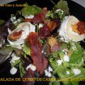 Ensalada de Queso de Cabra y crujiente de Jamón