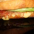 Bocadillo con carne a la Barbacoa