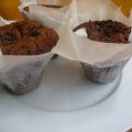 Muffis de chocolate rellenos