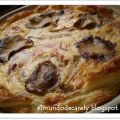 Quiche de setas y bacon