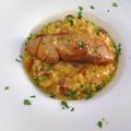Risotto de caldo de verduras con foie y[...]