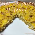 Quiche de puerros y queso