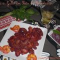 Creste di Gallo al Pesto de Remolacha y Gambas