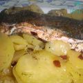La Mari cocinillas: Trucha rellena de bacon con[...]