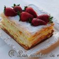 Milhojas de crema