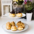 Profiteroles con crema pastelera