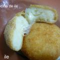 Croquetas de papa o patata con corazon de queso