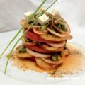 MIL HOJAS DE TOMATE Y QUESO CON SALSA MANDRAM