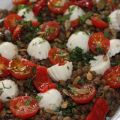 Ensalada de lentejas mediterráneas