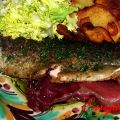 TRUCHA CON JAMÓN Y SALSA DE LIMÓN