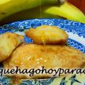 Plátano frito con miel