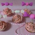Cupcakes de nubes con buttercream de fluff.