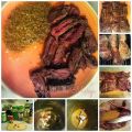 Entraña con chimichurri