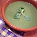 crema de calabacín y canónigos