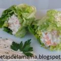Receta de cogollos rellenos de ensaladilla rusa