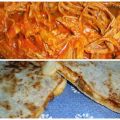 Deshebrada en Salsa Guajillo