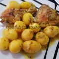 Pollo con patatas al vino blanco en salsa[...]