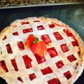 Tarta enrejada de fresa