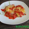 Merluza en salsa de pimientos del piquillo