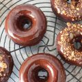 Donuts de calabaza y chocolate