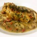 Pechuga de pollo en salsa con champiñones