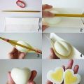 Huevos con forma de corazón