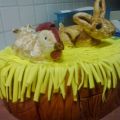 Un conejito y una gallina...