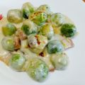 Coles de Bruselas salteadas y gratinadas.