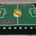Tarta campo de fútbol Real Madrid