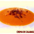 CREMA DE CALABAZA