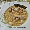 ALUBIAS CON ALITAS DE POLLO  Y CHAMPIÑONES