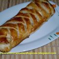 Trenza de hojaldre con manzana