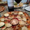 Pizza vegetal, masa Ibán Yarza
