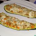 Calabacines rellenos de carne y arroz