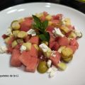 ENSALADA GRIEGA DE SANDÍA Y QUESO FETA